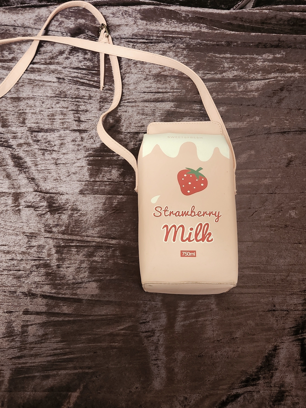 Strawberry Milk Cute Crossbody Bag